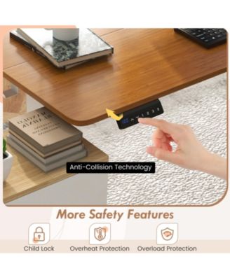 55 x 24 Inches Sit Stand Home Office Desk with 3 Memory Height Settings