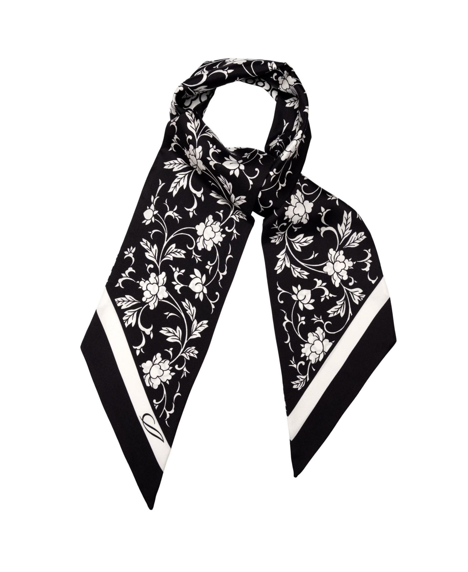 Loretta - Skinny Silk Scarf for Women