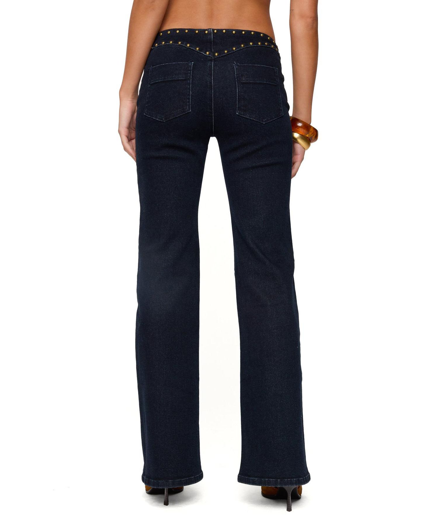Women's Carys Studded Low Rise Flared Jeans
