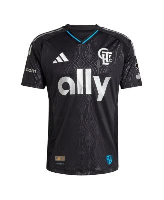 Men's Wilfried Zaha Black Charlotte FC 2025 Fortress Kit Authentic Player Jersey