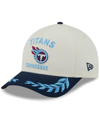 New Era - Men's Cream/Navy Tennessee Titans 2025 NFL Draft 9FORTY A-Frame M-Crown Adjustable Hat