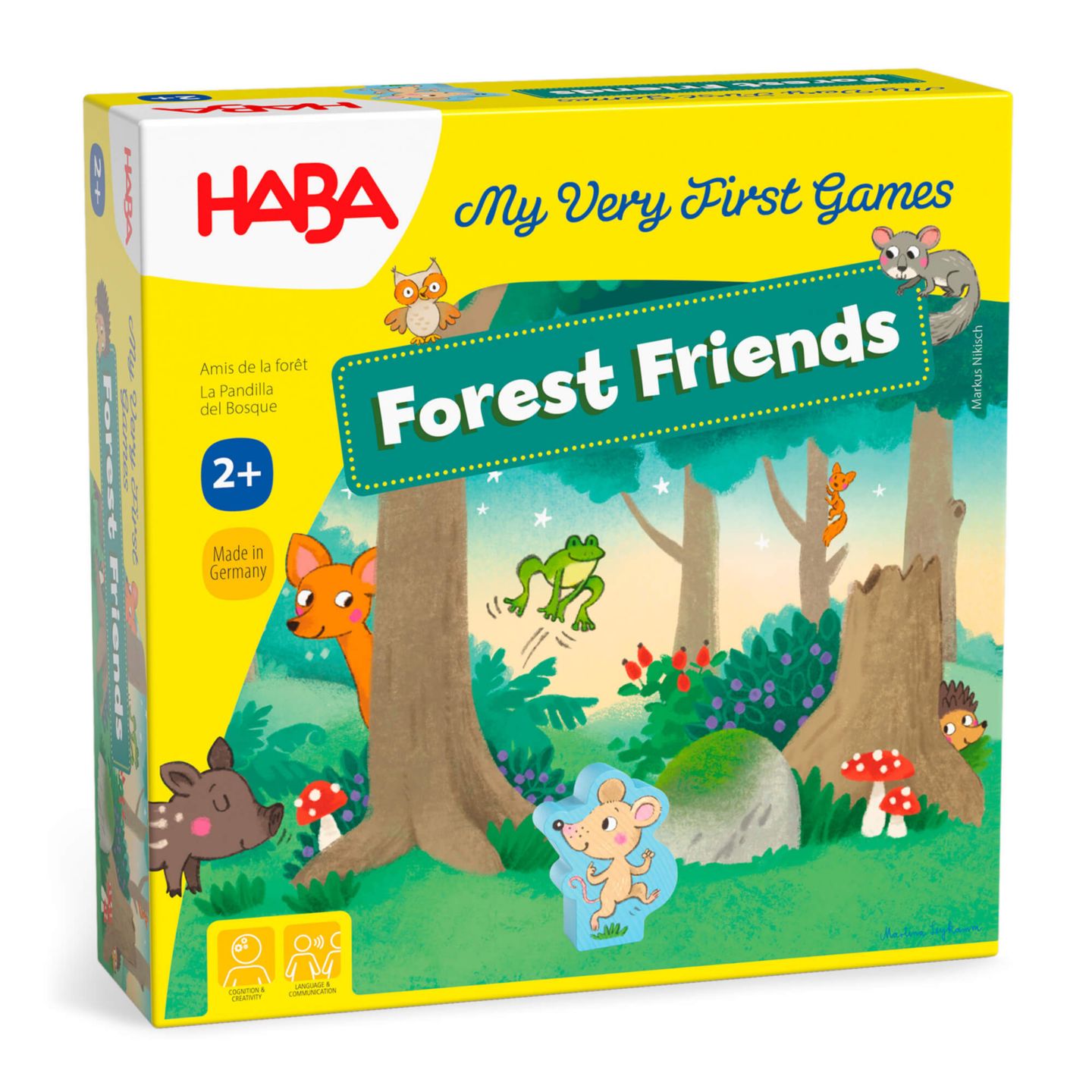Детская настольная игра Haba Forest Friends 3D Matching & Memory Board Game, Ages 2+, цвет: Mutli — фото 1