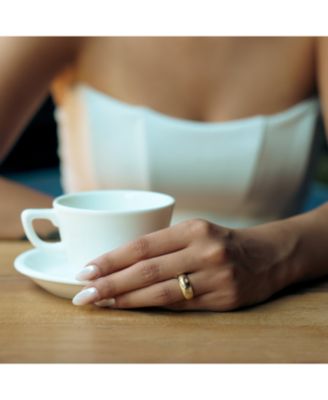 Celestial Star Sterling Silver Dome Ring With Clear Stones