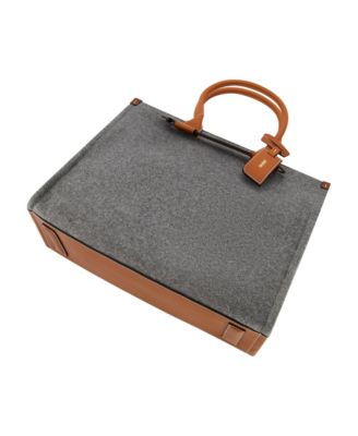 Structured Grey Felt Tote