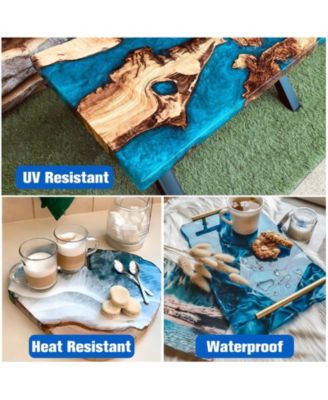 Crystal Clear Deep Pour Epoxy Resin Kit - 3/4 Gallon Self-Leveling Formula for River Tables, Live Edge & Wood Filler (2:1 Mix Ratio)