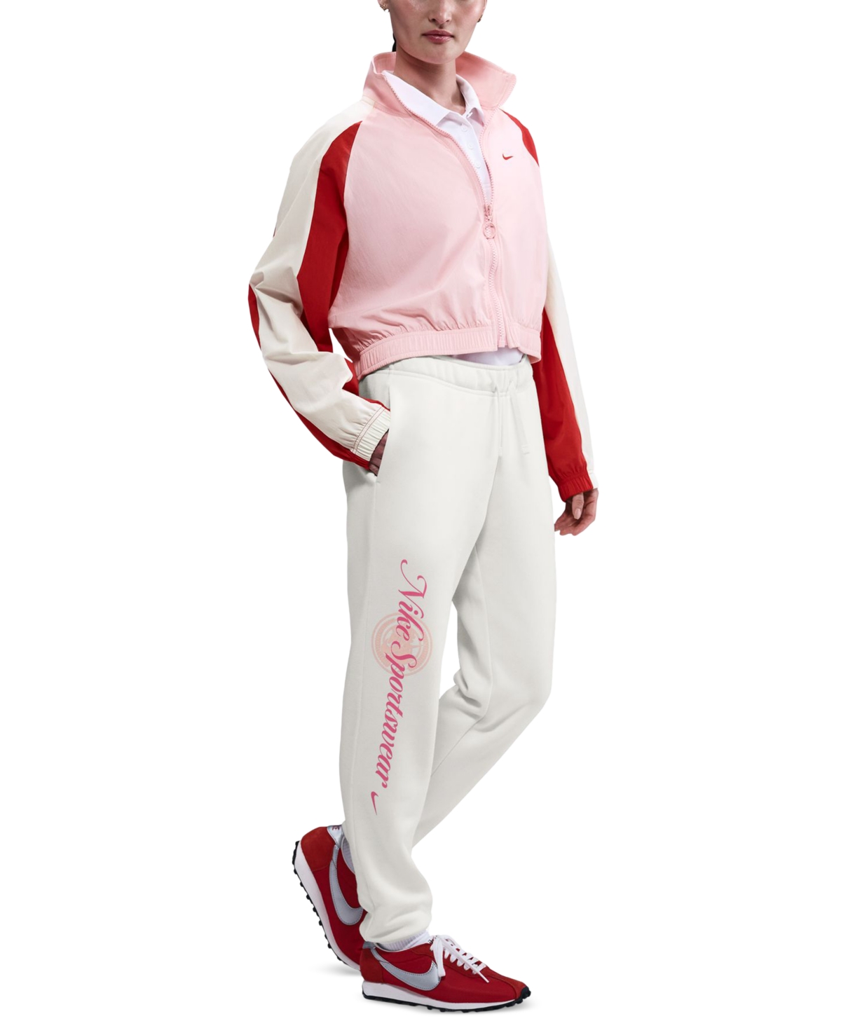 Nike Sportswear Women's Club Fleece Women's Mid-rise Pants In White