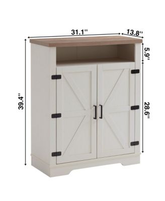 6-Tier Farmhouse Shoe Cabinet with Adjustable Shelf