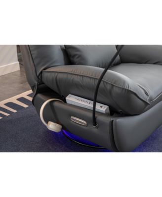 Streamdale Power Glider Swivel Recliner with USB Charge and Lamp