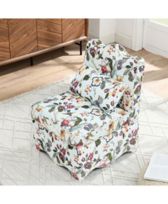 Flannel Single Dining Chair with Soft Cushioning, Pillow Cushion