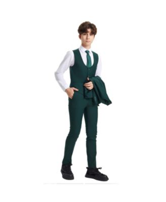 Little Boys Green 5 PC Suits