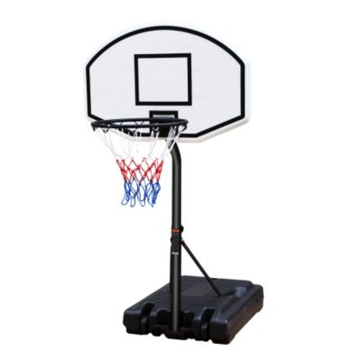 Portable Poolside Basketball Hoop System Height Adjustable 3.1ft to 4.7ft 36inch Backboard for Pool
