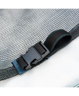 16FT Trampoline for Adults & Kids with Basketball Hoop, Outdoor Trampolines w/Ladder and Safety Enclosure Net for Kids and Adults