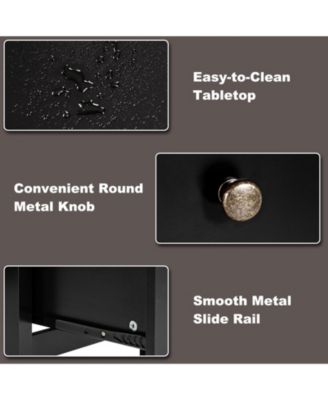 3-Drawer Home Office Study Computer Desk with Spacious Desktop