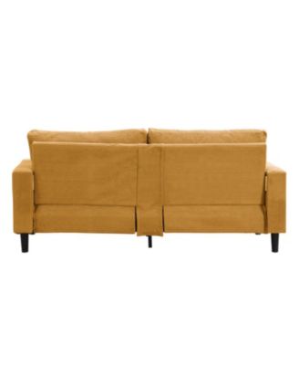 Modern Sofa with High Resilience, Wooden Frame - Orange Comfort