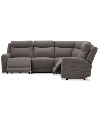 Kristyan 4-Pc. Fabric Sectional with with 2 Power Recliners, Exclusively at Macy's