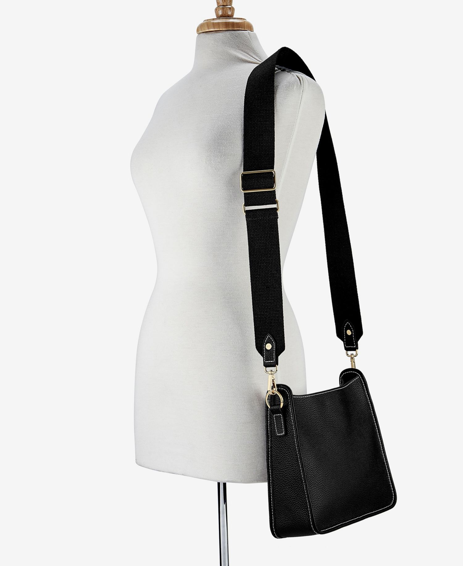 Elle Pebble Leather Crossbody Bag