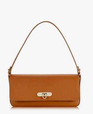 Audrey French Calfskin Leather Shoulder Bag