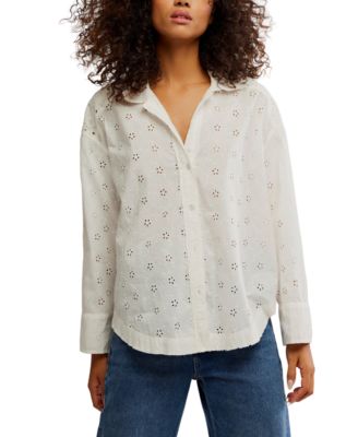 Free People - Women's Mae Eyelet Shirt