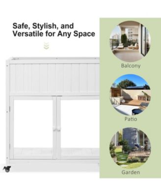 Mini Wood Frame Greenhouse