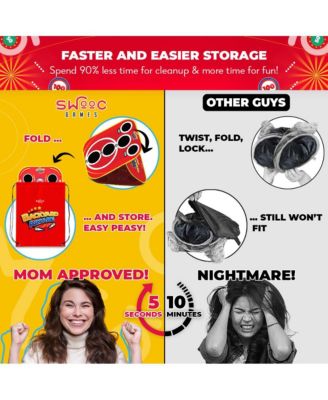 Backyard Arcade | 2-in-1 Bean Bag Toss Game for Kids w/ Carry Bag | 5-Second Setup & Storage | Carnival Games for Kids