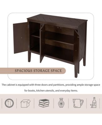 Sideboard with Adjustable Shelf, Handles & Legs