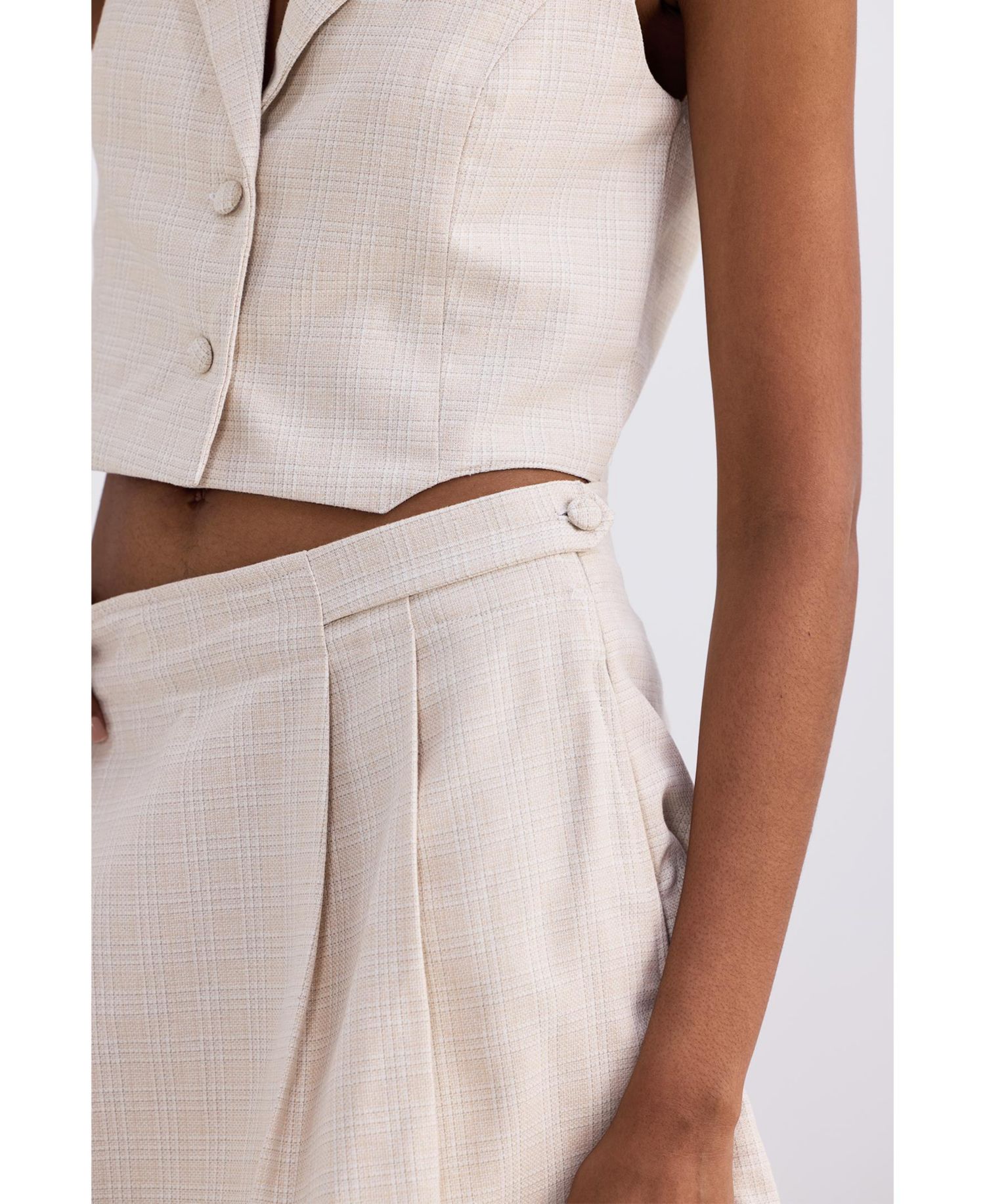 Women's Cotton Tweed Skort