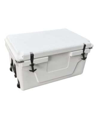 White 65QT Cooler Box - Camping, Fishing, Outdoor