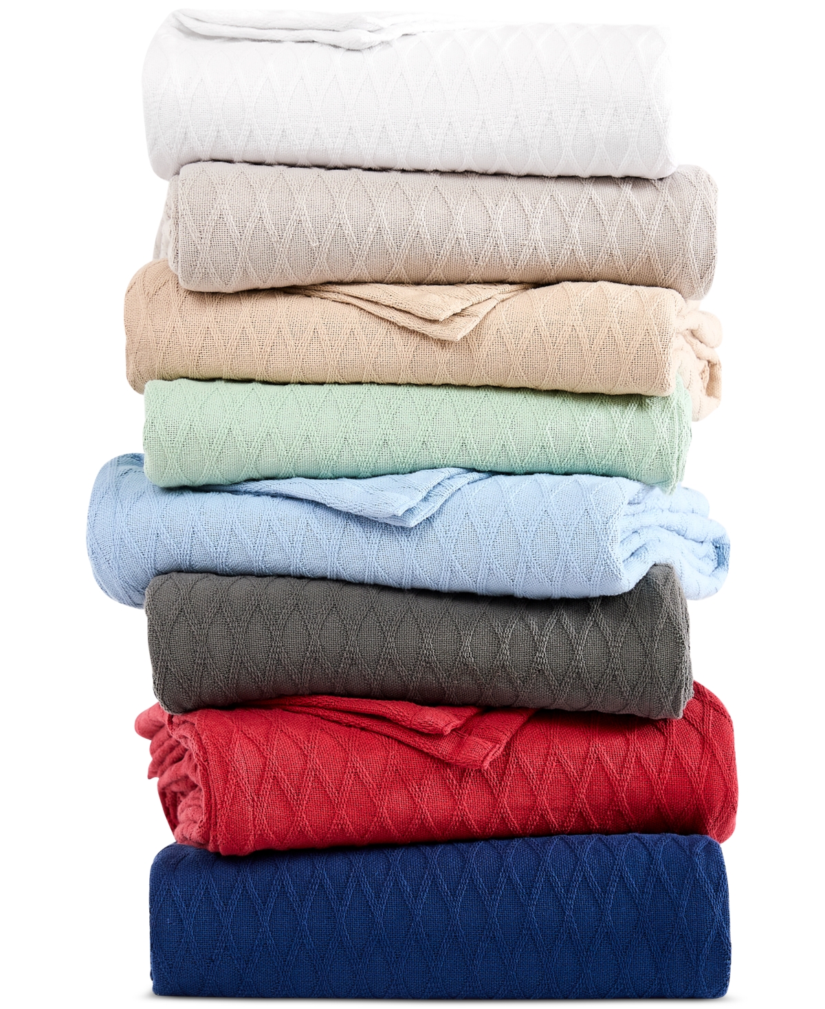 Ralph Lauren Classic Cotton Blanket, Full/queen In Gray