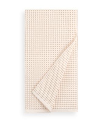 Yarn Dyed Waffle Unbleached Cotton Bath Towel Set