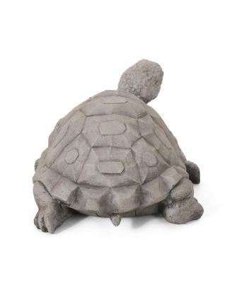 Charming Turtle Garden Statue - Concrete, Weather-Resistant