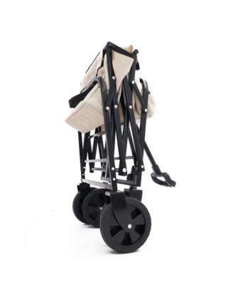 Collapsible Utility Wagon Cart - 225lb Capacity - Cream