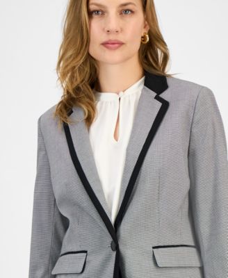 Women's Framed Single-Button Blazer, Regular & Petite