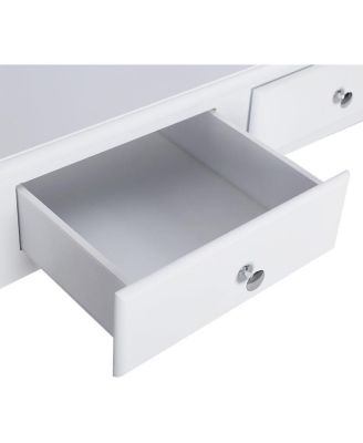 Removable Floating Organizer 2-Tier Mission Home Computer Vanity Desk