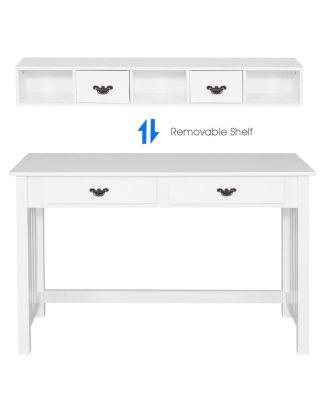 Home Office Writing Mission Computer Desk with 4-Drawer