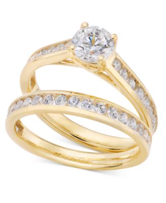 Diamond Bridal Set (1 1/2 ct. t.w.) in 14k White or Yellow Gold