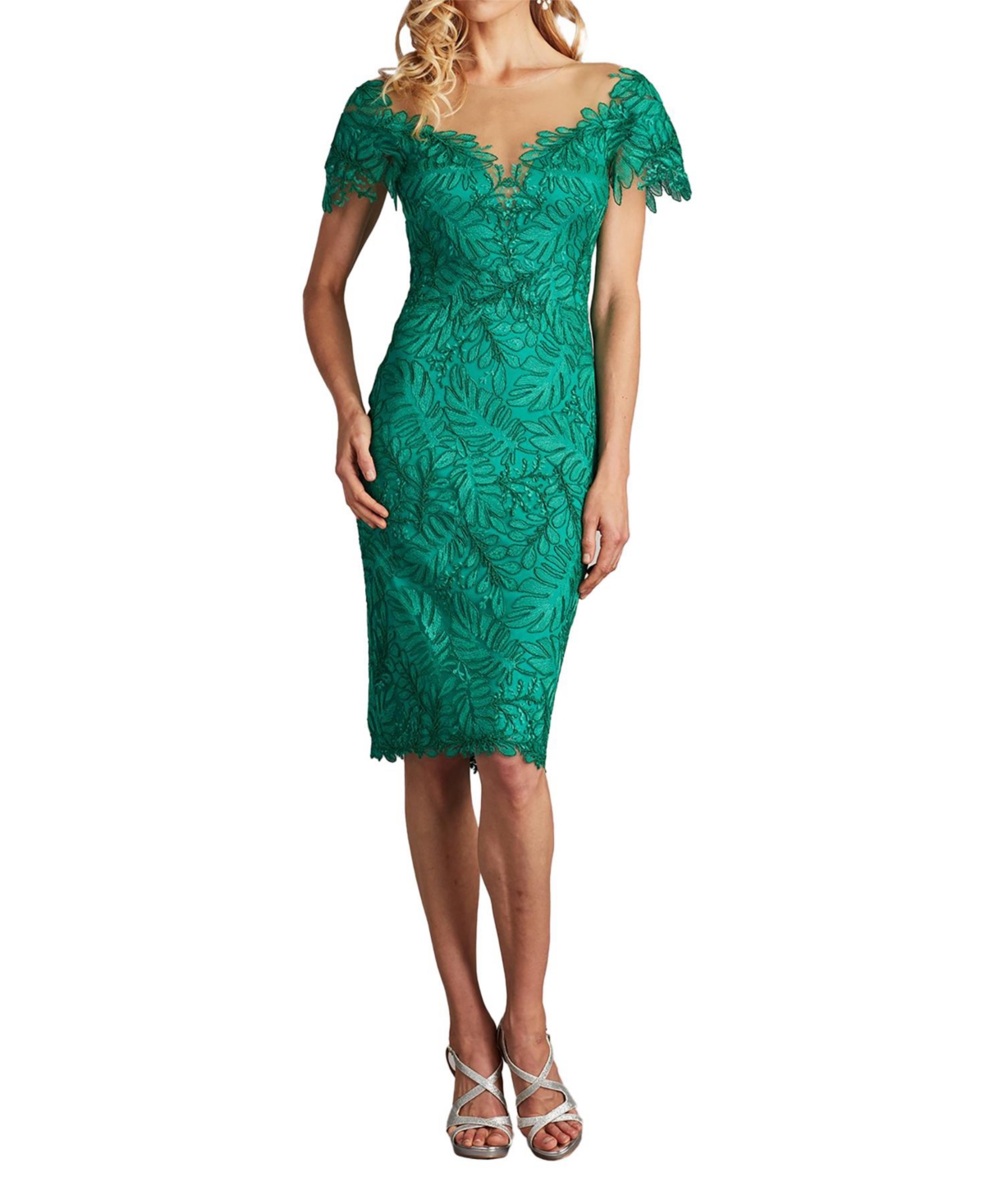 Women's Burgess Embroidered Lace Dress - Green