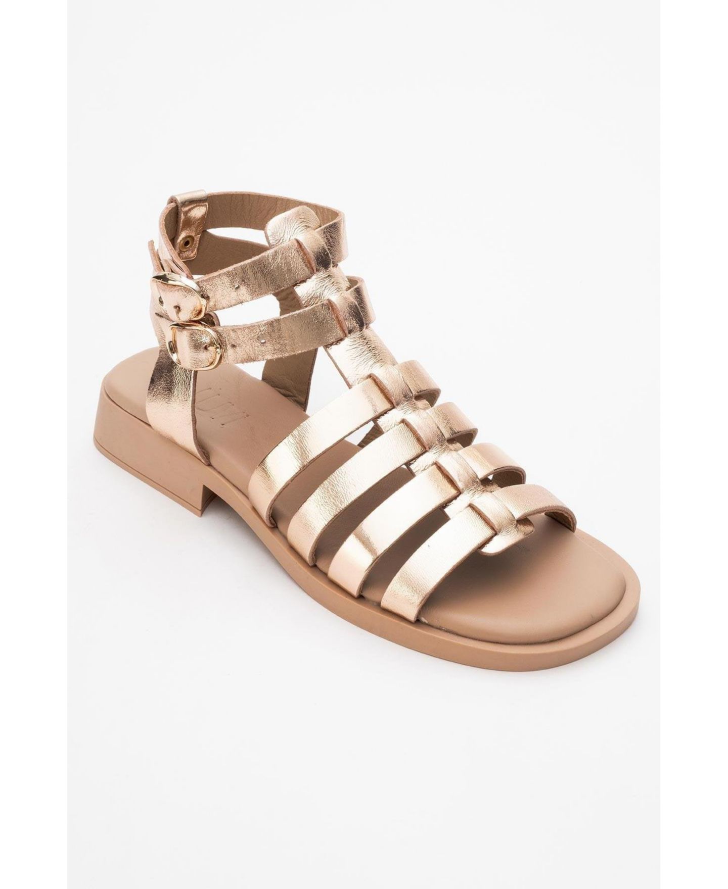 Женские сандалии Forever & Always Shoes Frade Leather (Women), цвет: Золотой кожаный — фото 1