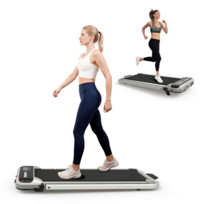 3 in 1 Under Desk Treadmill with Incline Foldable Treadmills for Home Walking Pad with Handle Bar
