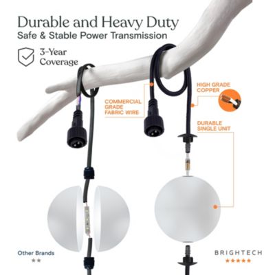 Ambience 30' LED Outdoor Orb String Lights with G100 Bulbs