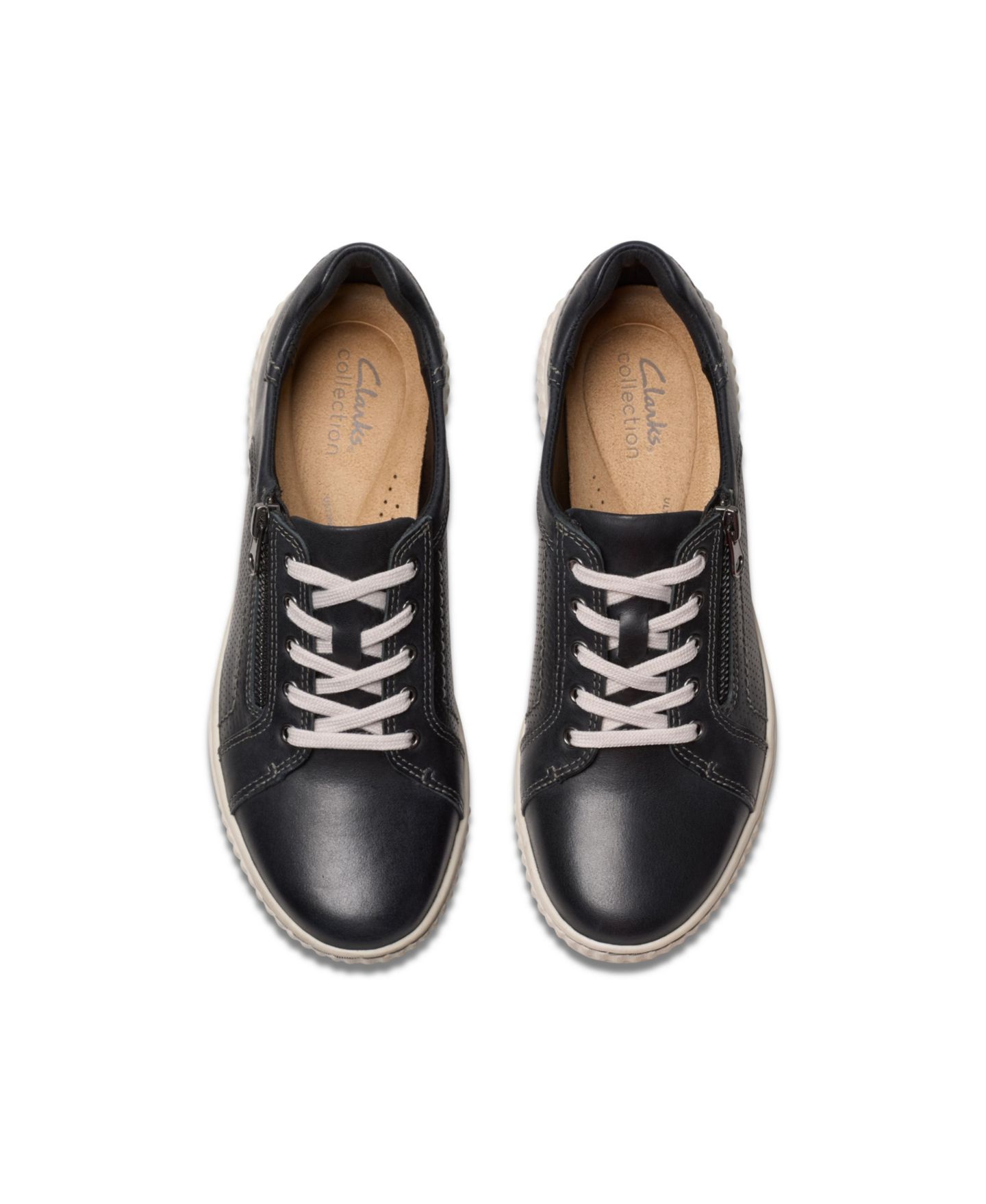 Женские кроссовки Clarks Collection Caroline Janna Casual Comfort, цвет: Чёрный / Белый — фото 4