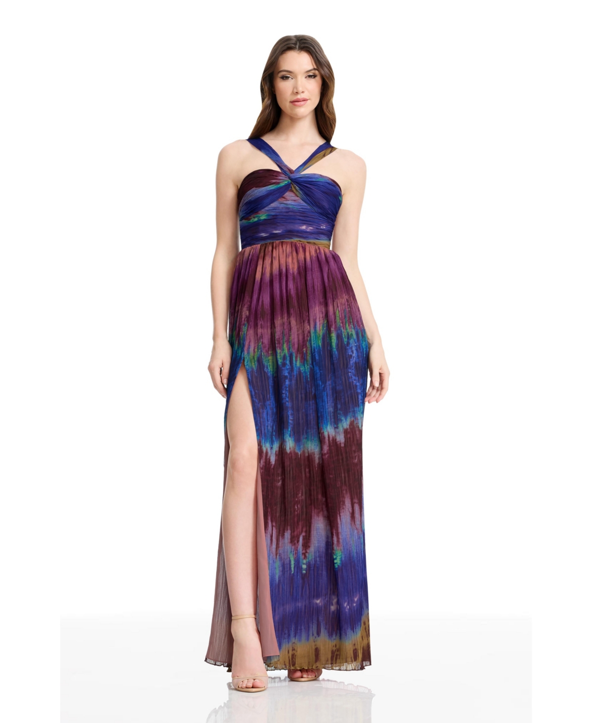 Women's Tau Sweetheart-Neck Dress - Sunset Multi