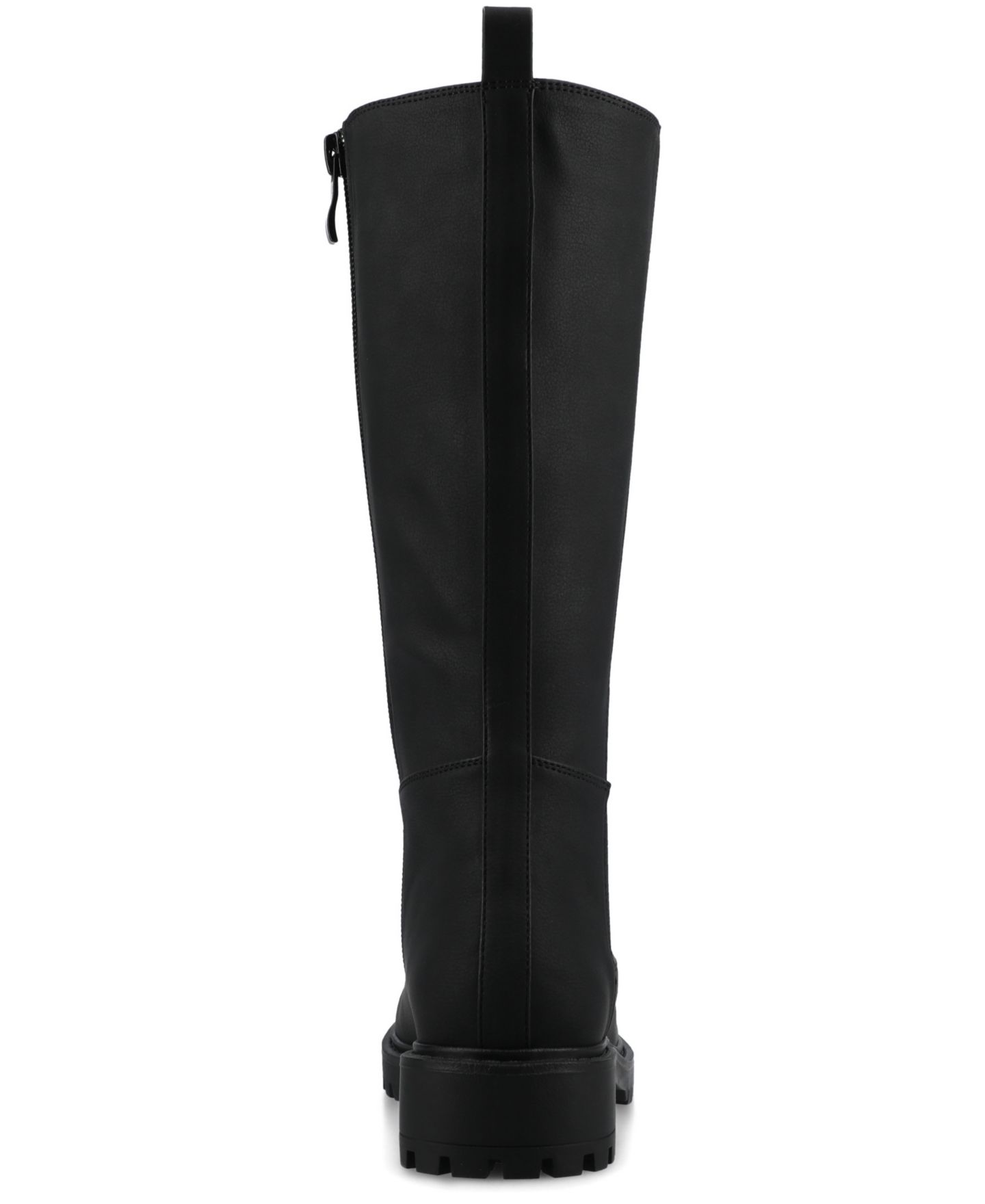 Женские ботинки Journee Collection Brandi Lug Sole Regular, Wide Calf, & Extra Wide Calf Knee High, цвет: Винтажный чёрный — фото 3