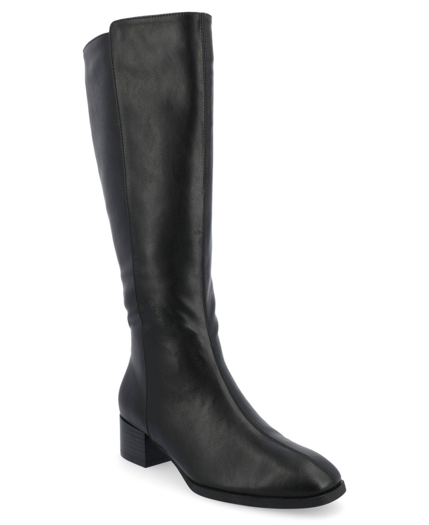 Женские ботинки Journee Collection Devri Regular, Wide Calf, & Extra Wide Calf Knee High, цвет: Чёрный — фото 1