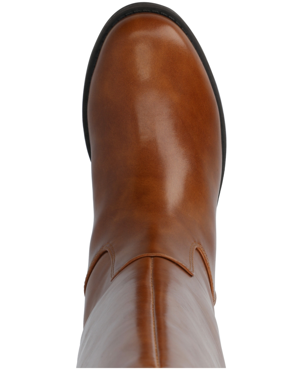Journee Collection Women's Gema Round Toe Riding Boots In Brown