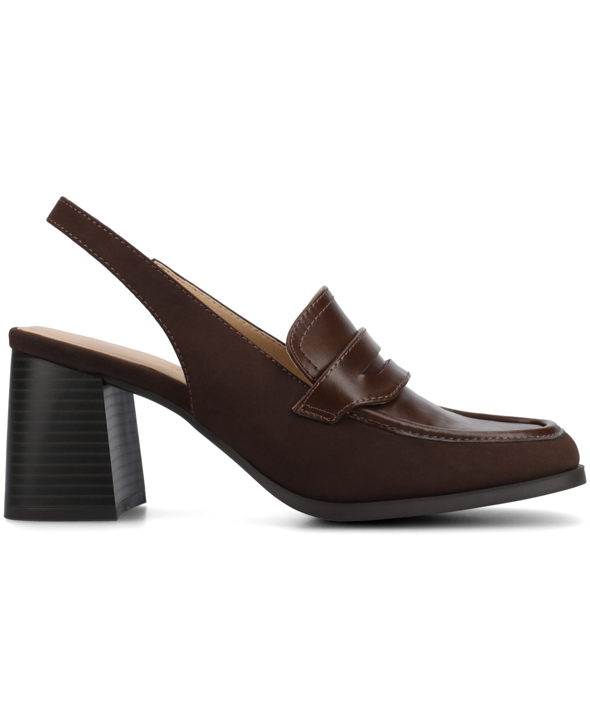 Journee Collection Women's Henrika Square Toe Pumps In Black