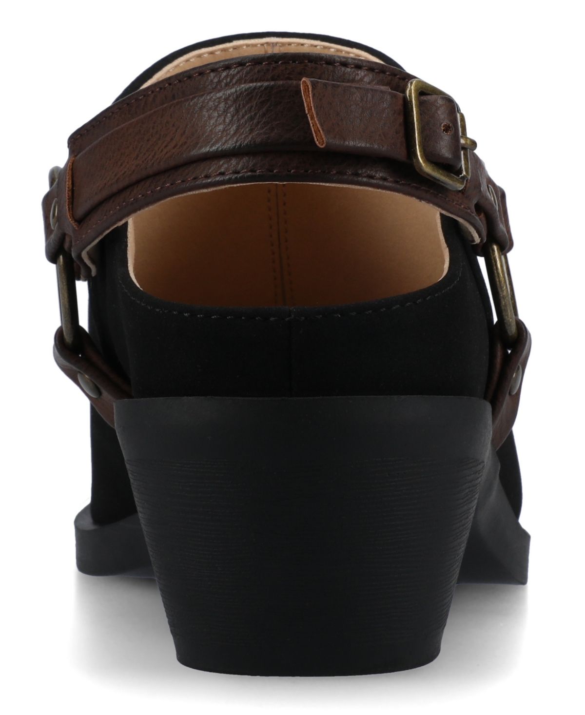 Journee Collection Journee Women's Urbana Casual Strappy Mules In Black