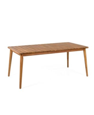 Acacia Wood Outdoor Dining Table - 8 Person, 72"