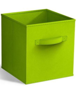 11 Inch Foldable Fabric Storage Cube Bin with Handles - for Organizing Pantry, Closet, Nursery, Playroom, and More