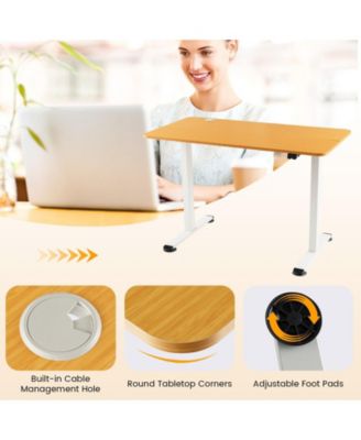 Electric Standing Desk Adjustable Stand up Computer Desk Anti-collision