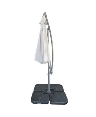 10ft Offset Patio Umbrella - Gray